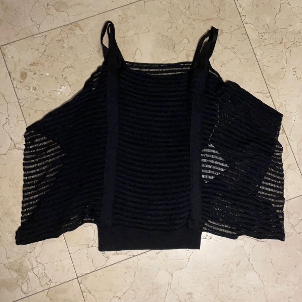 Double-layered textured blouse
